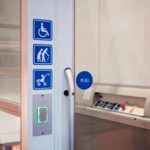Automated Door for People with Disabilities, for the Elderly and for Prams